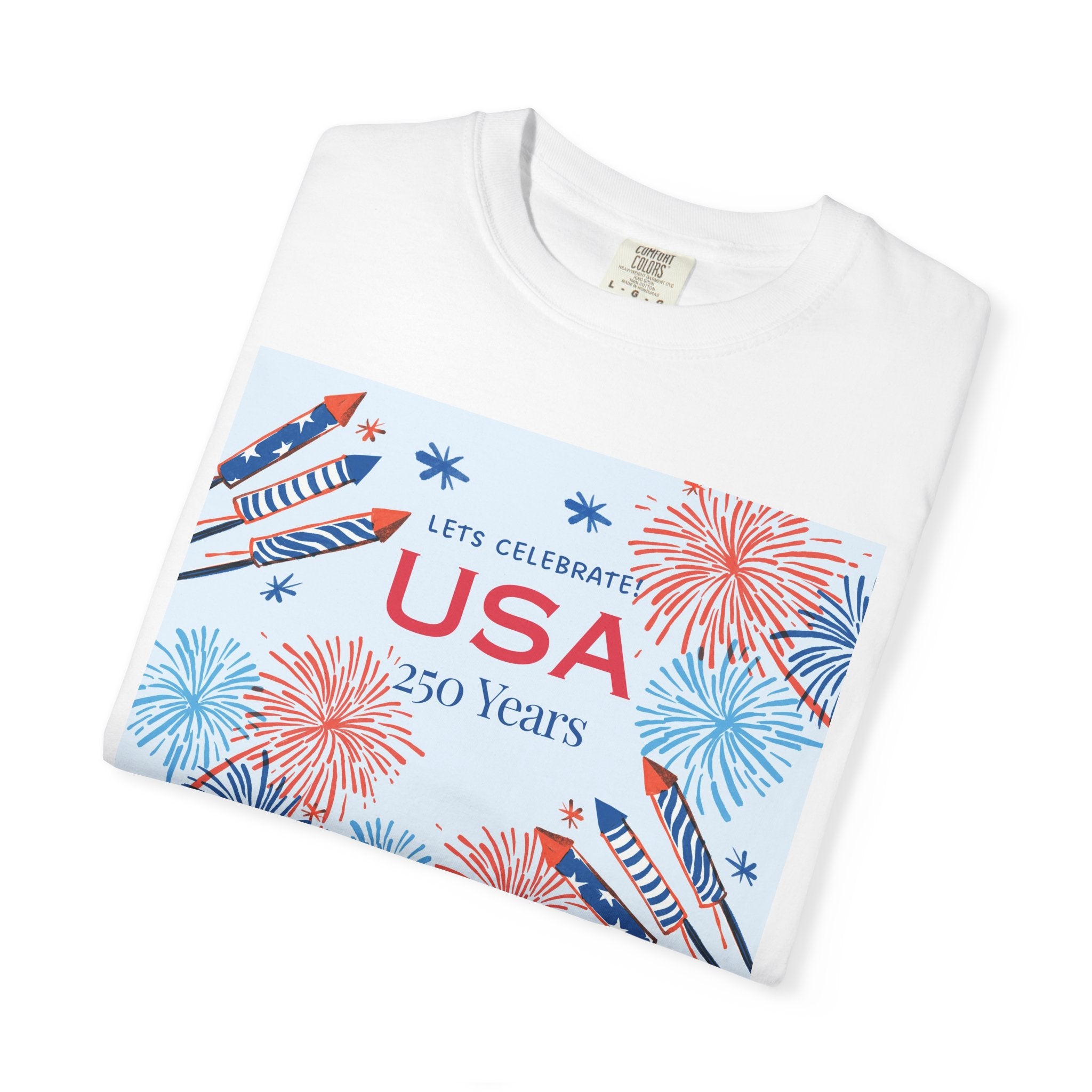 USA 250 Years Fireworks T-Shirt