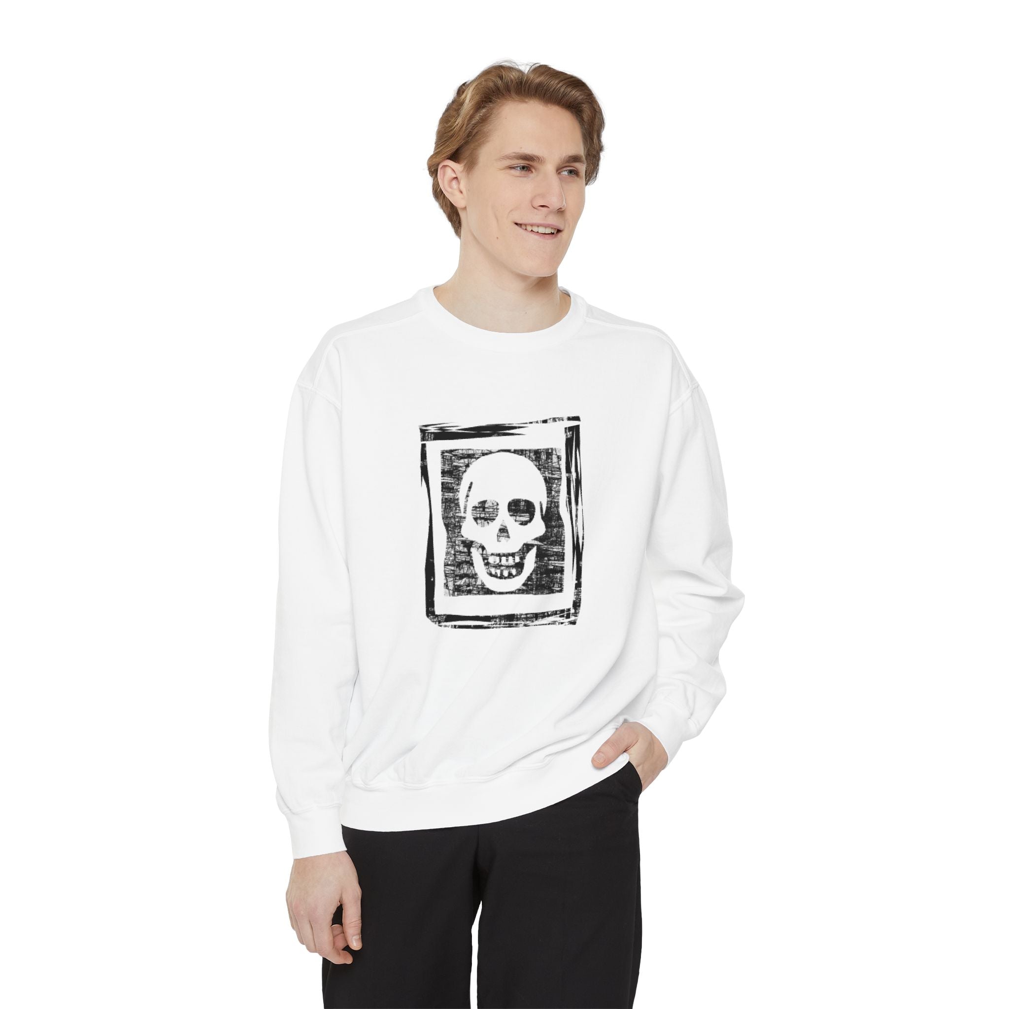 Skull Frame Graphic Sweatshirt