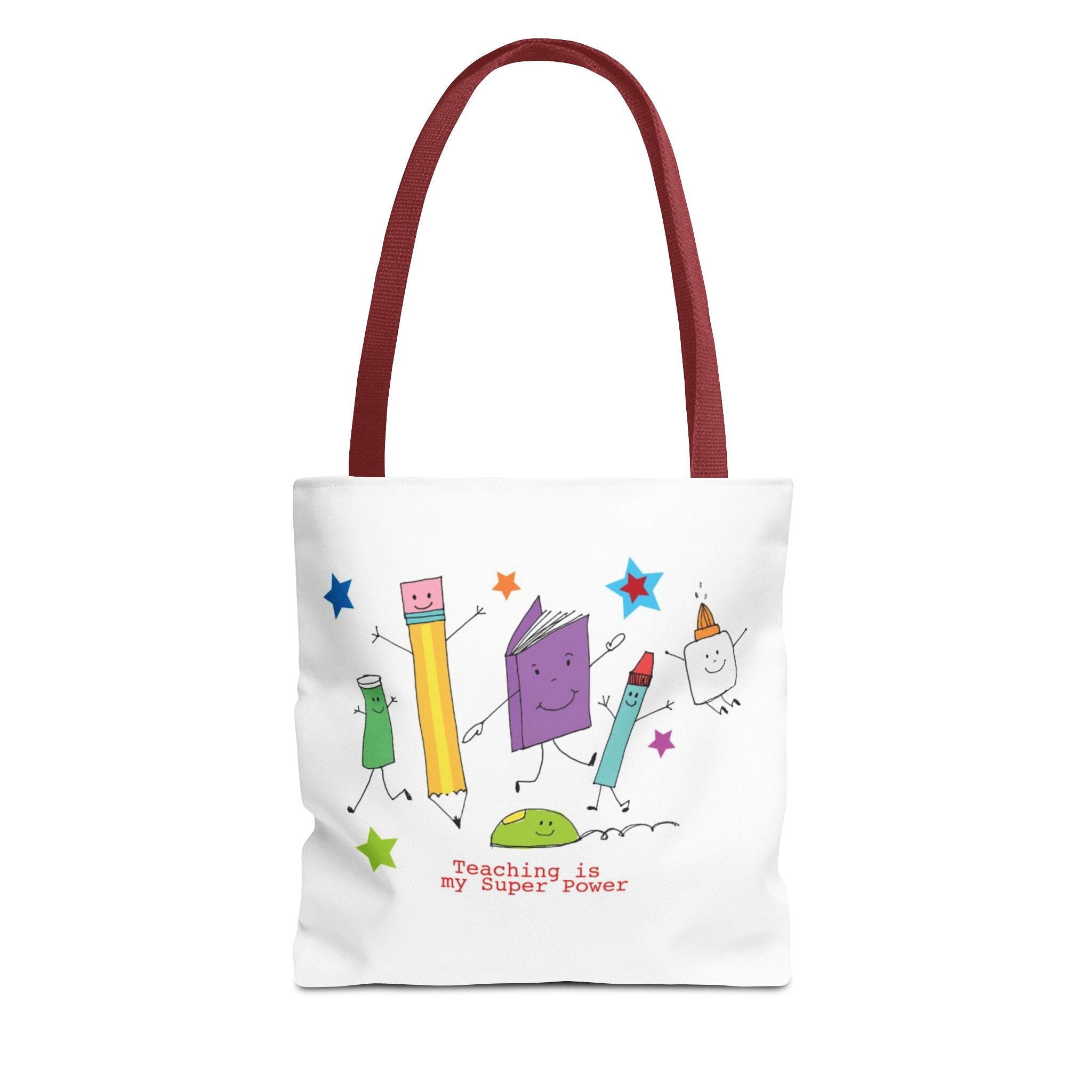 Teaching Is My Superpower Tote Bag — Cute School Supplies Teacher Gift