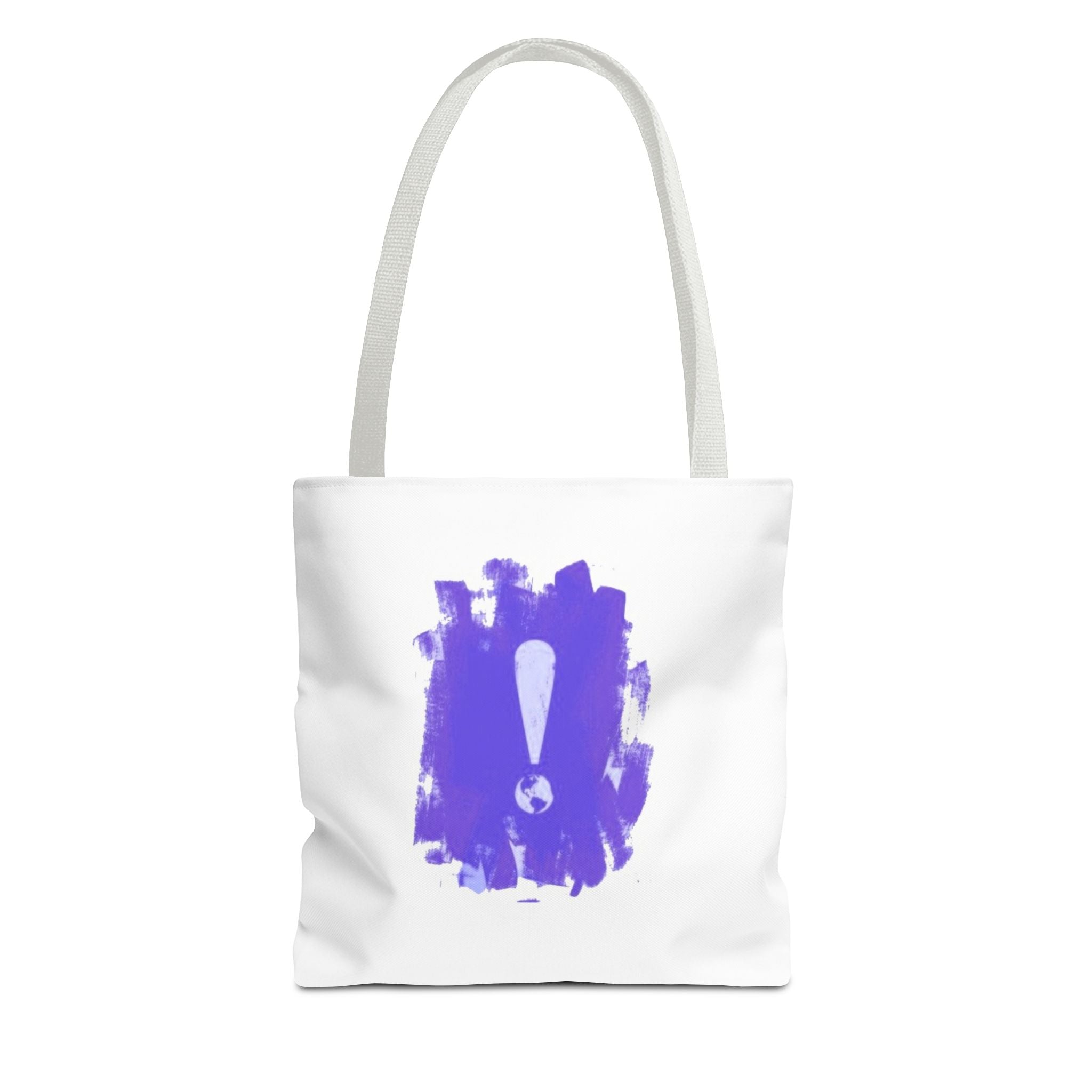 Purple Exclamation Brushstroke Tote