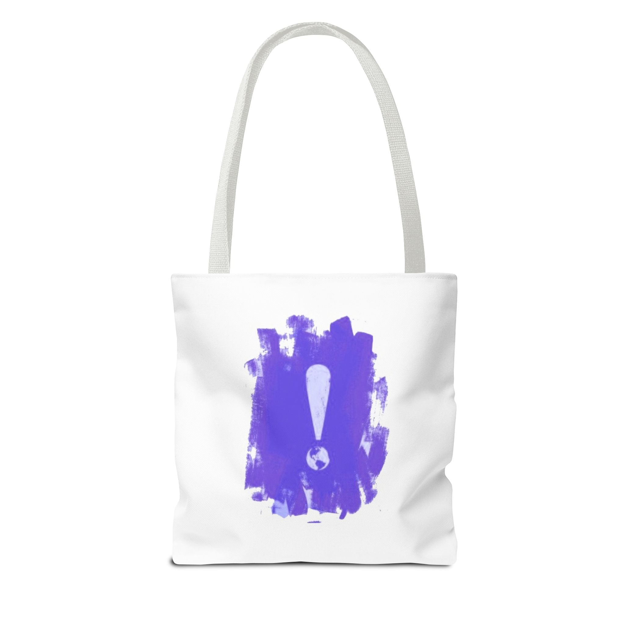 Purple Exclamation Brushstroke Tote