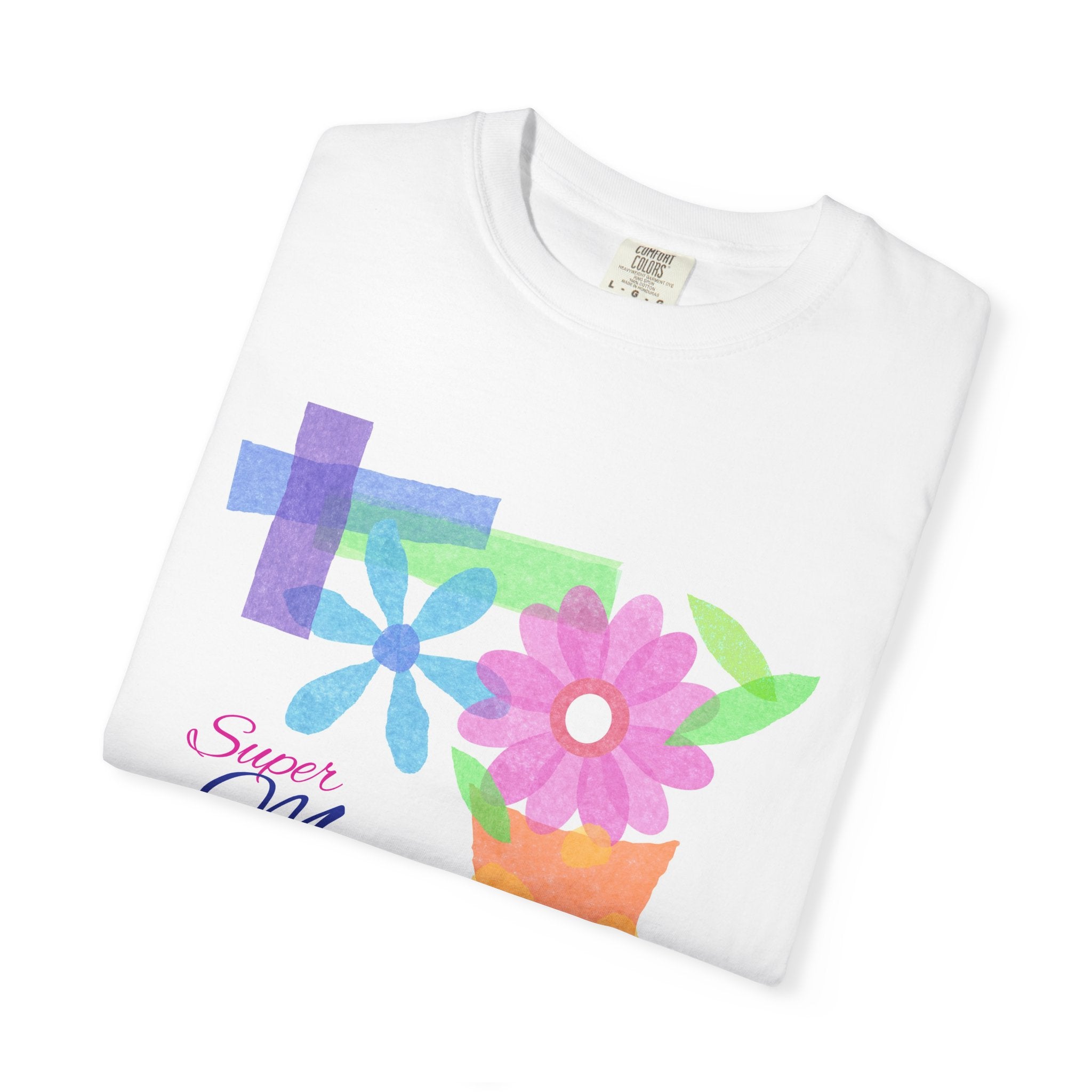Super Mother Floral T-Shirt — Pastel Flower Mother's Day Tee