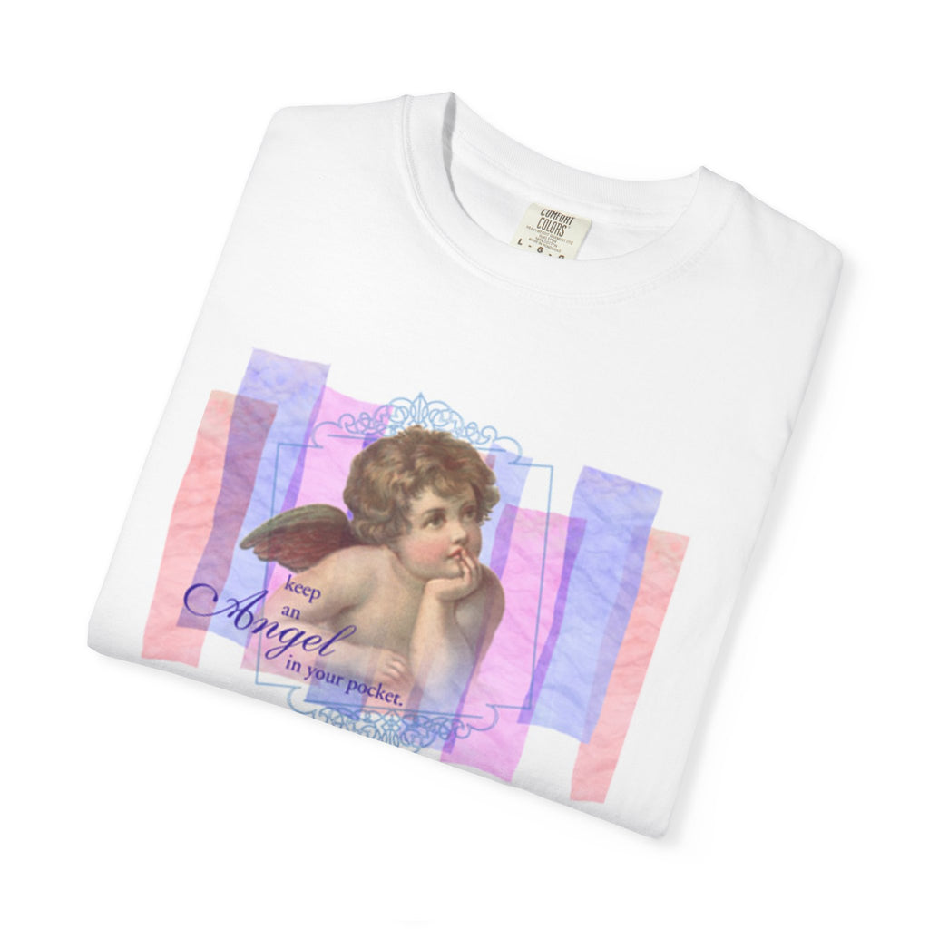 Angel Cherub Graphic Tee — "Strangel" Retro Pastel Vintage Art T-Shirt