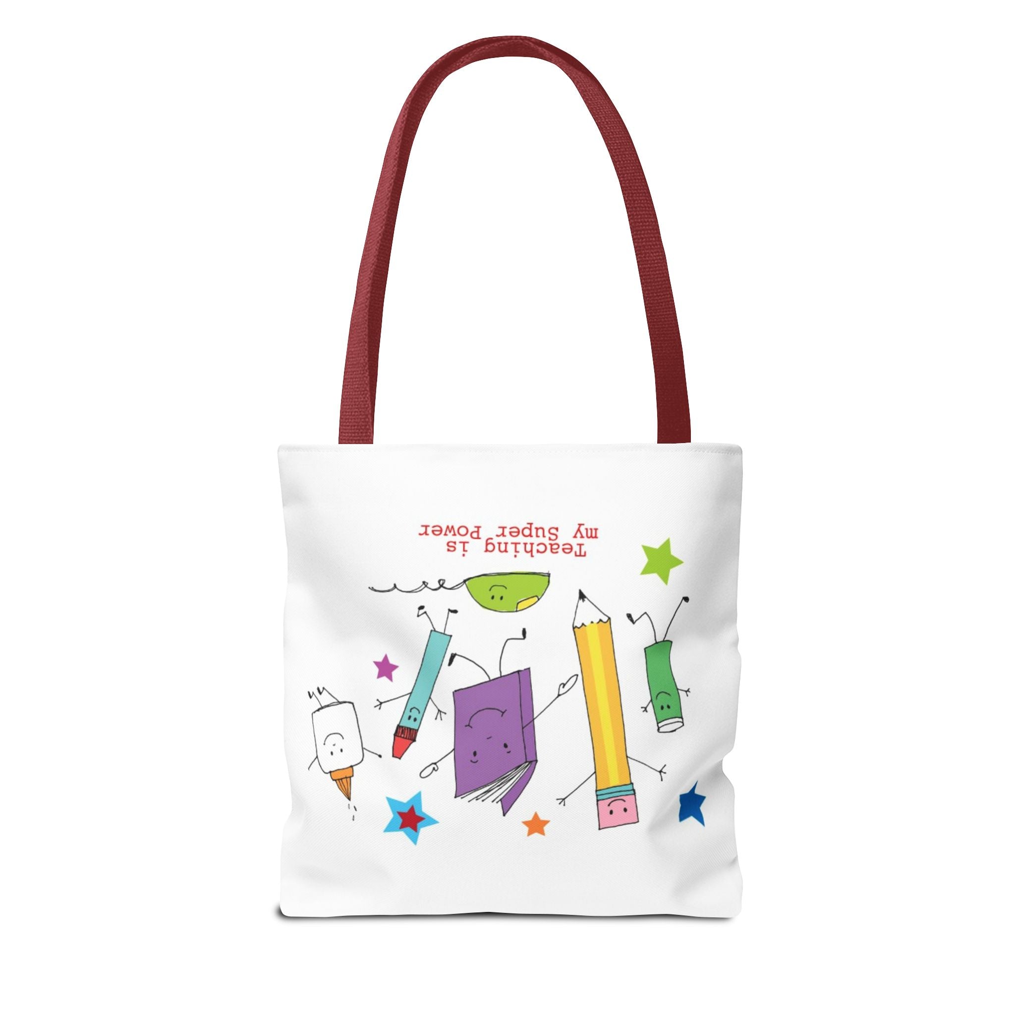 Teaching Is My Superpower Tote Bag — Cute School Supplies Teacher Gift