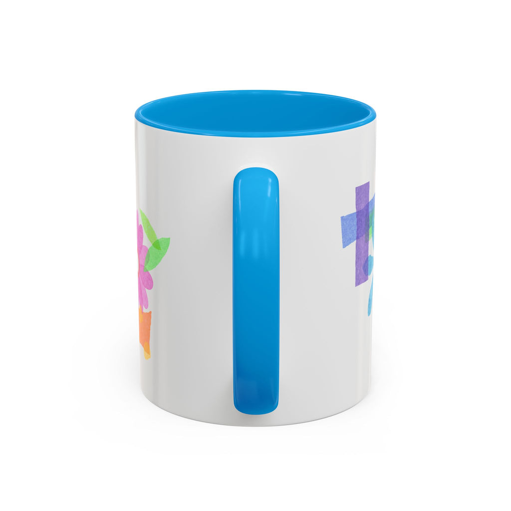 Floral Watercolor Accent Mug (11oz & 15oz)
