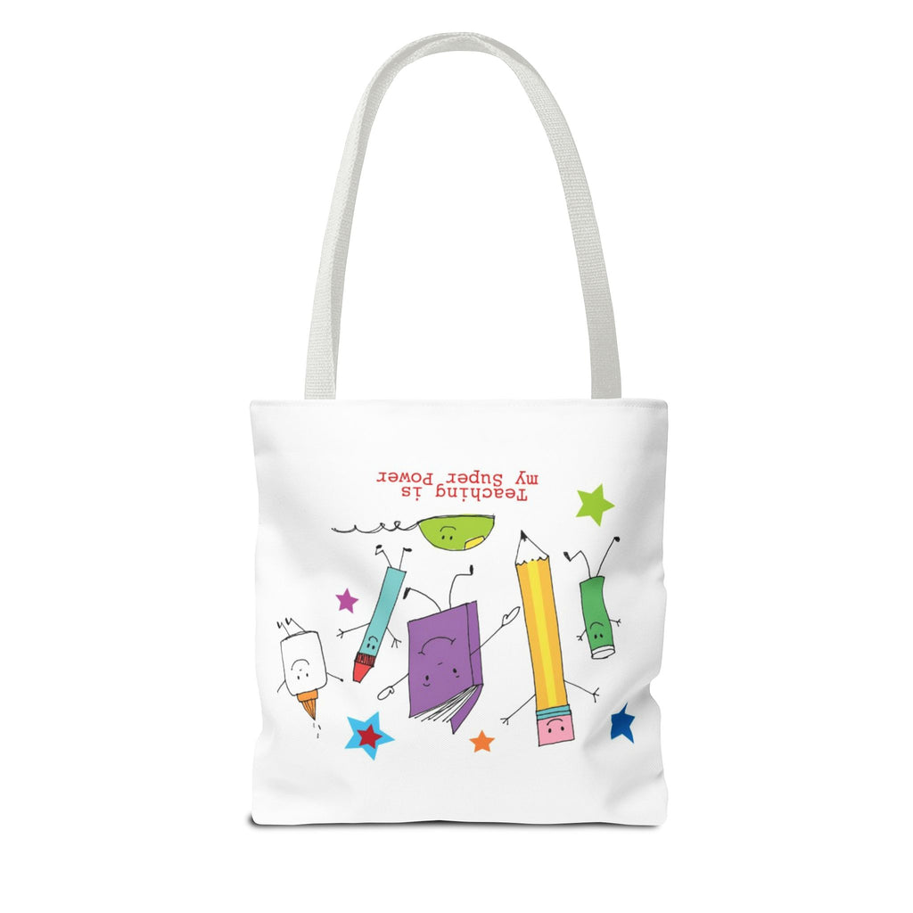 Teaching Is My Superpower Tote Bag — Cute School Supplies Teacher Gift