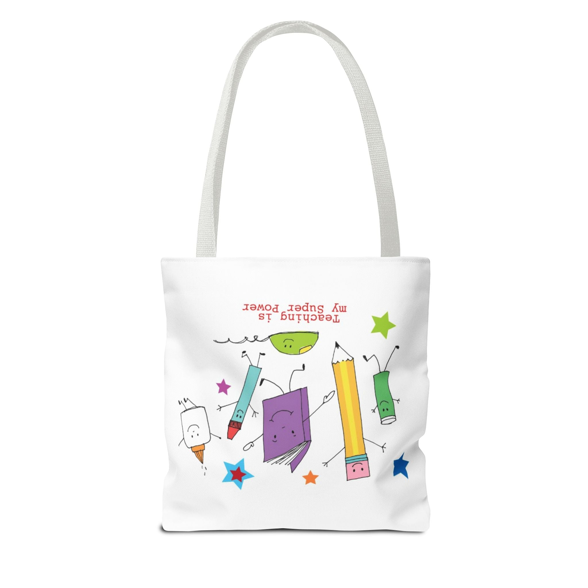 Teaching Is My Superpower Tote Bag — Cute School Supplies Teacher Gift