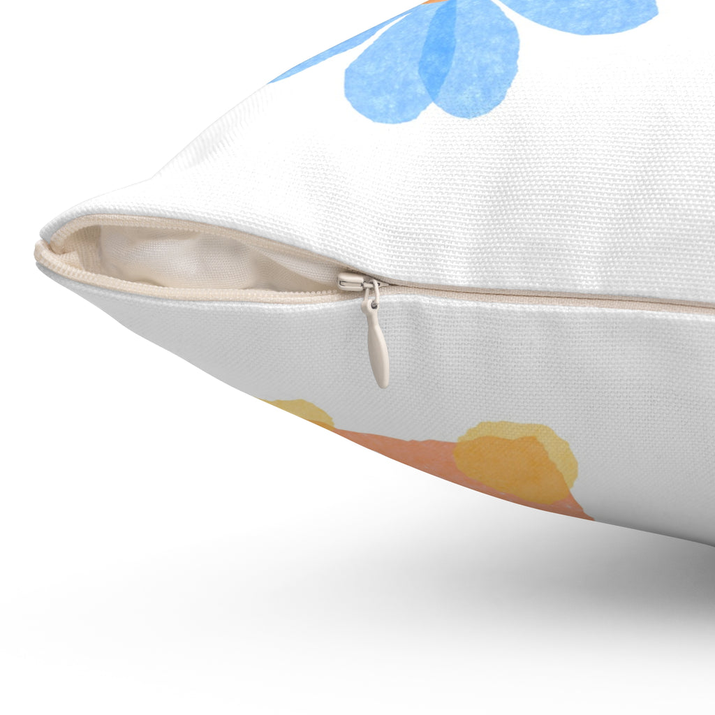 Floral Watercolor Throw Pillow