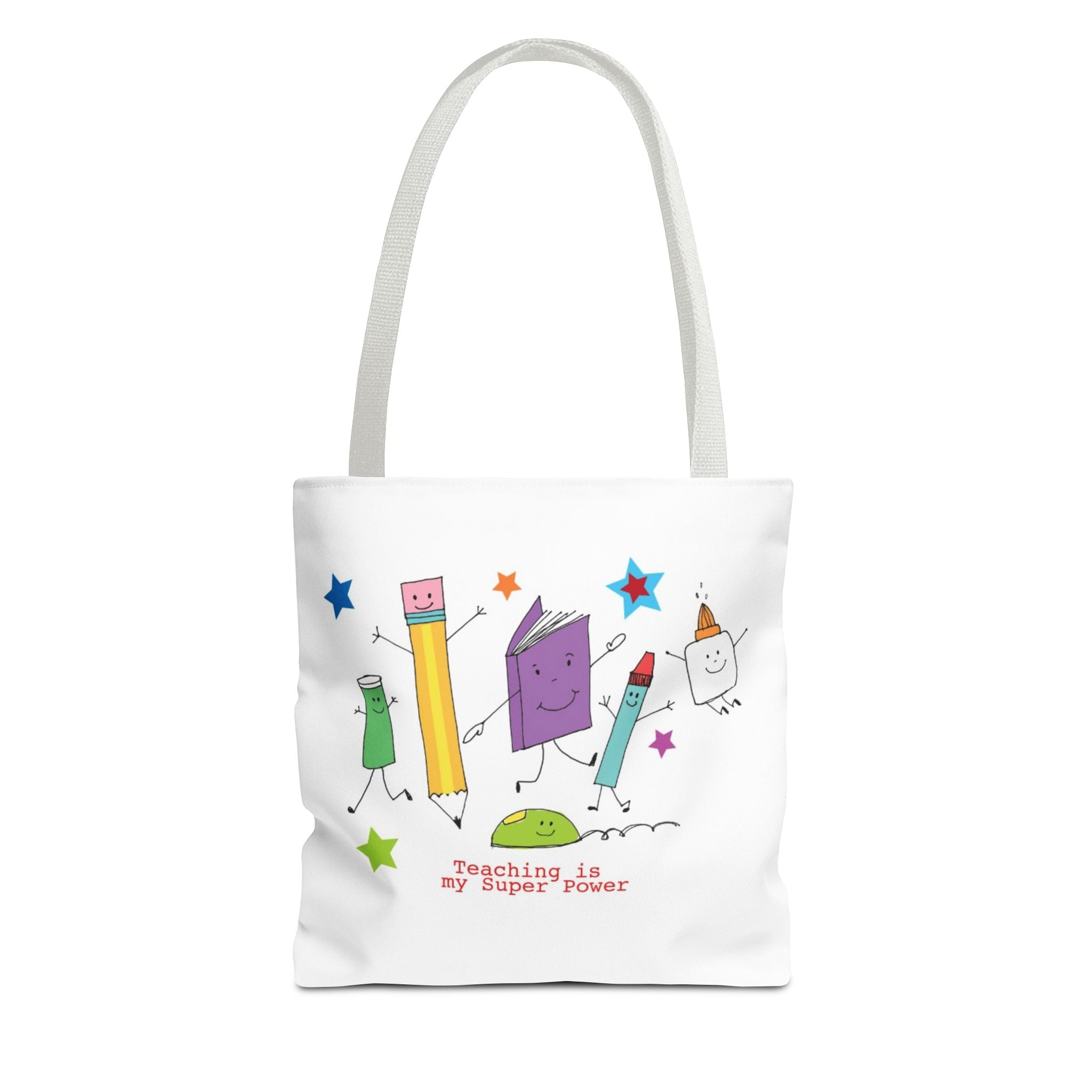 Teaching Is My Superpower Tote Bag — Cute School Supplies Teacher Gift