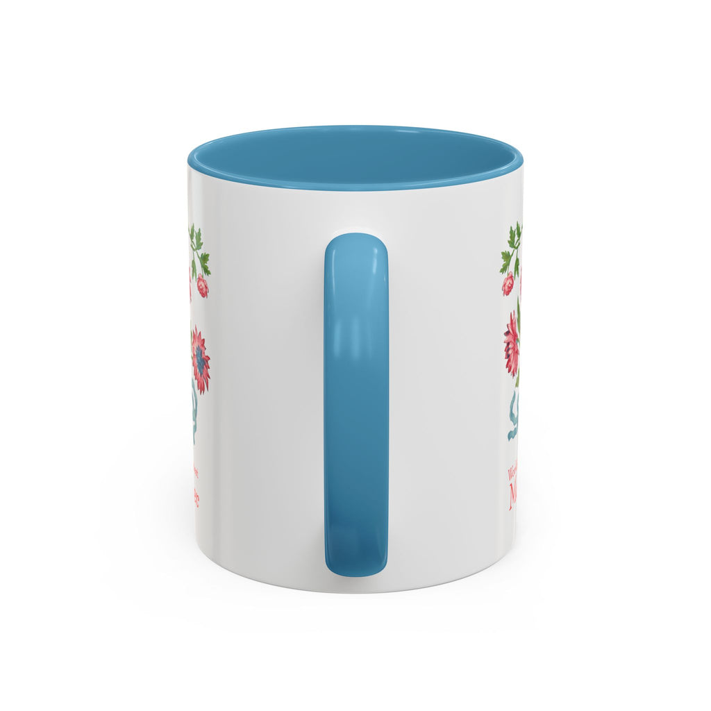 World's Greatest Mother Floral Accent Coffee Mug - Ceramic Mother's Day Gift (11/15oz)