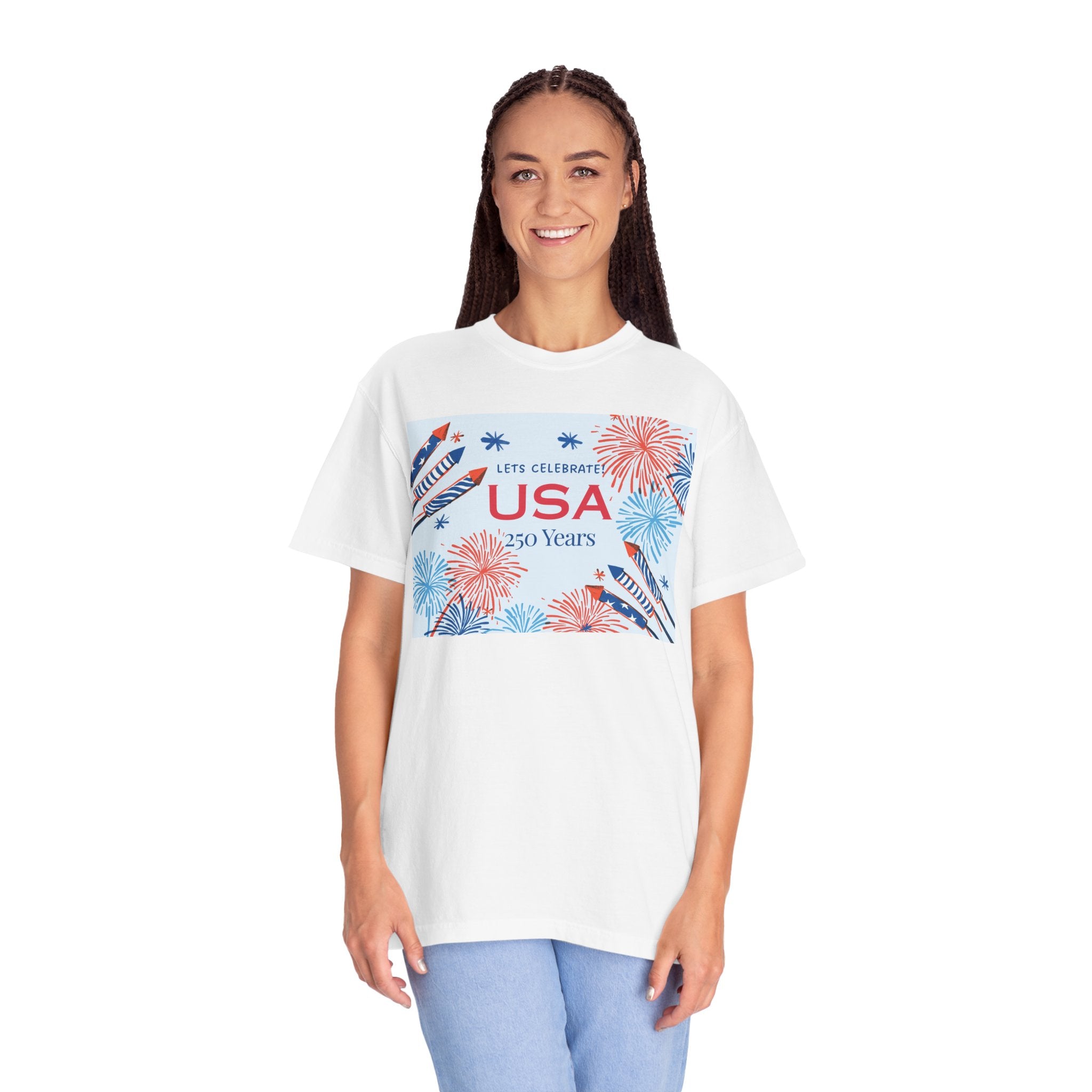 USA 250 Years Fireworks T-Shirt
