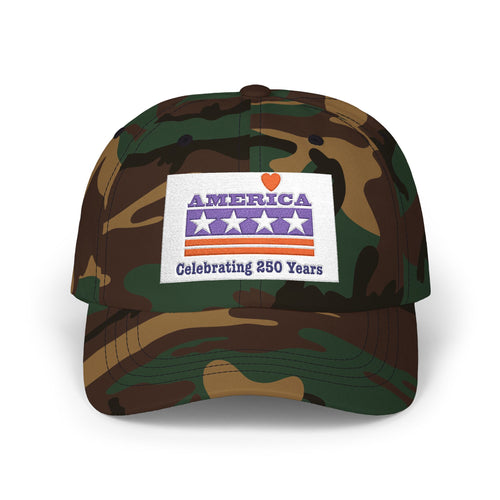 America 250 Years Dad Cap – Celebrating 250 Years Embroidered Baseball Hat