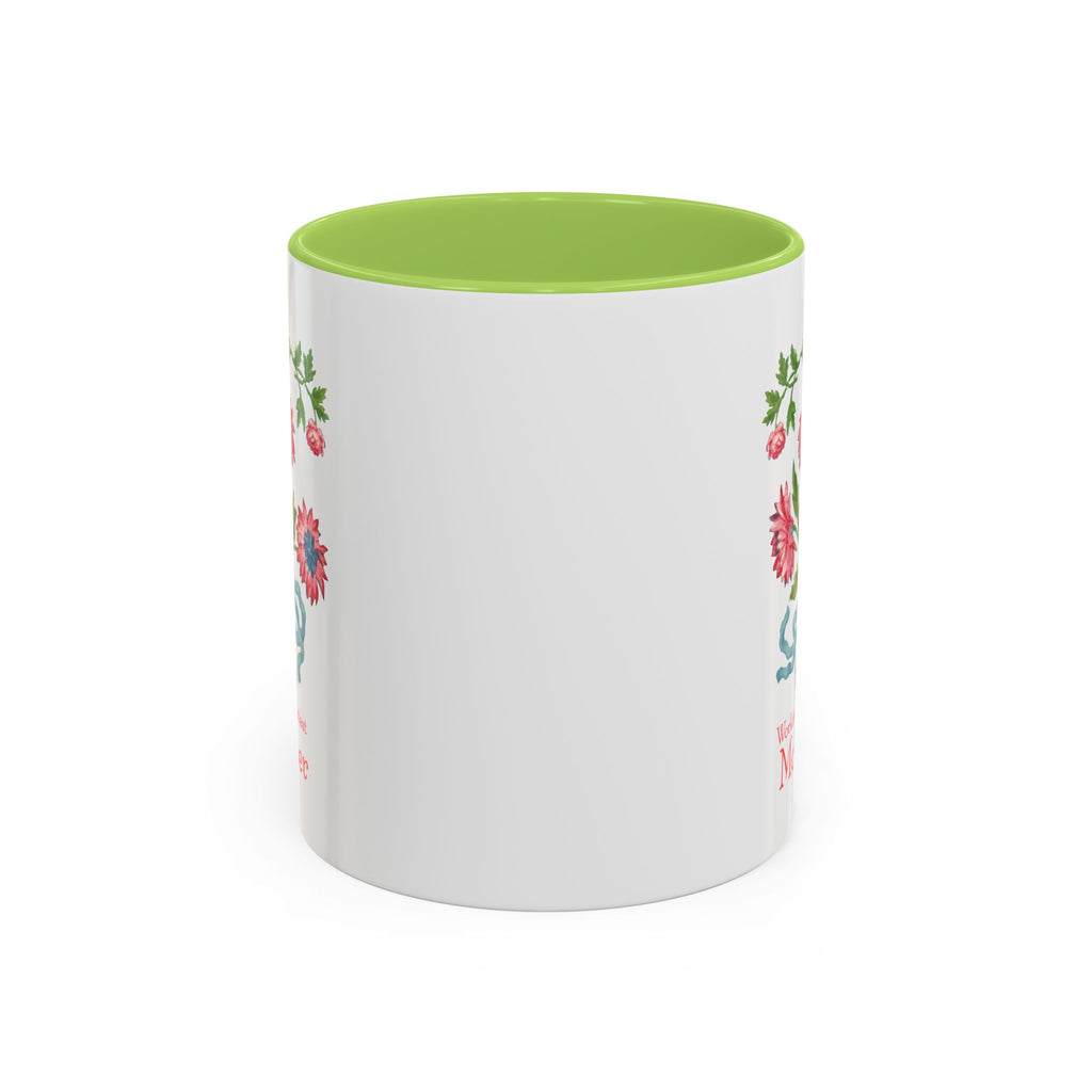 World's Greatest Mother Floral Accent Coffee Mug - Ceramic Mother's Day Gift (11/15oz)
