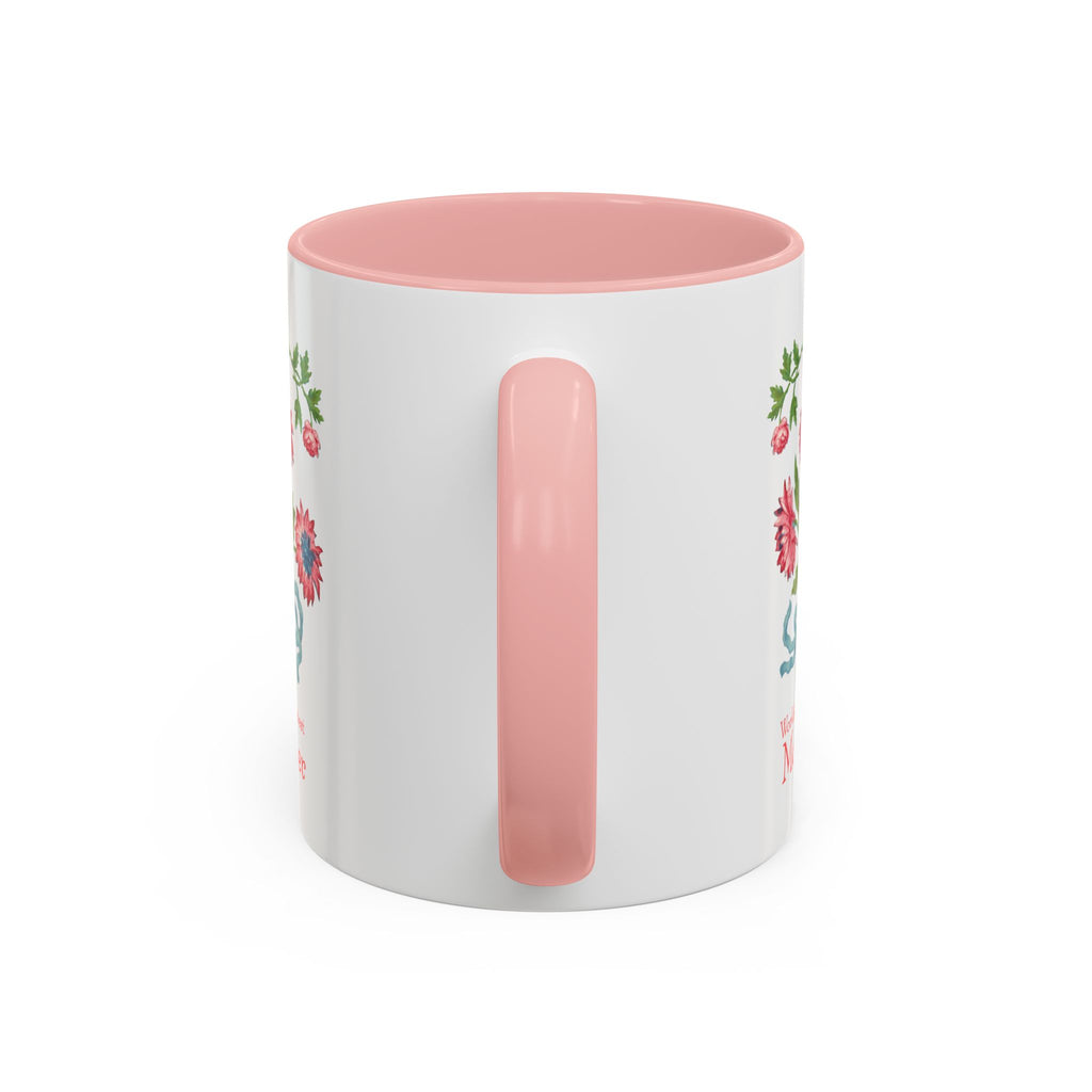 World's Greatest Mother Floral Accent Coffee Mug - Ceramic Mother's Day Gift (11/15oz)