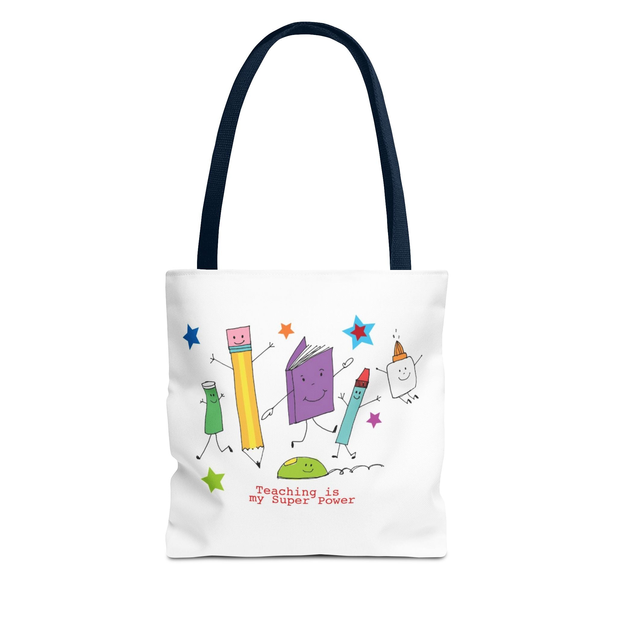 Teaching Is My Superpower Tote Bag — Cute School Supplies Teacher Gift