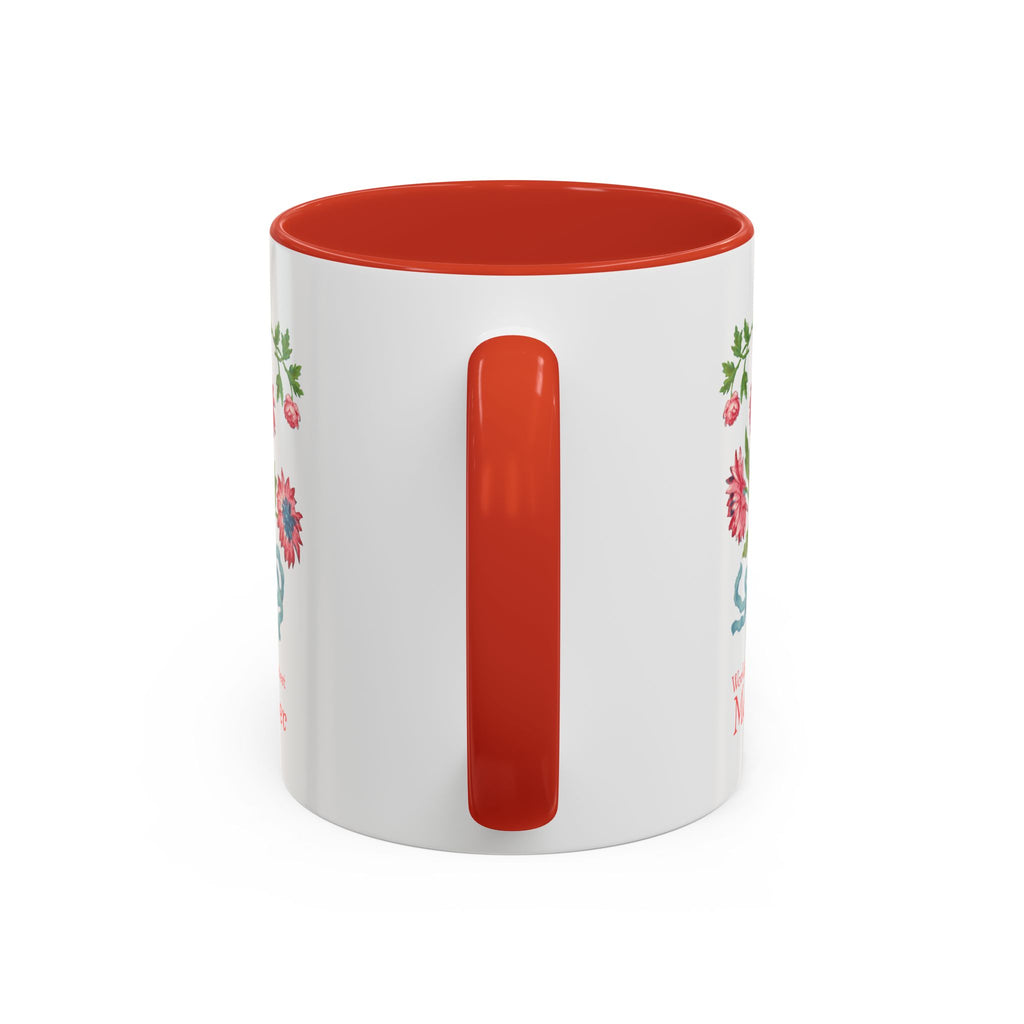 World's Greatest Mother Floral Accent Coffee Mug - Ceramic Mother's Day Gift (11/15oz)