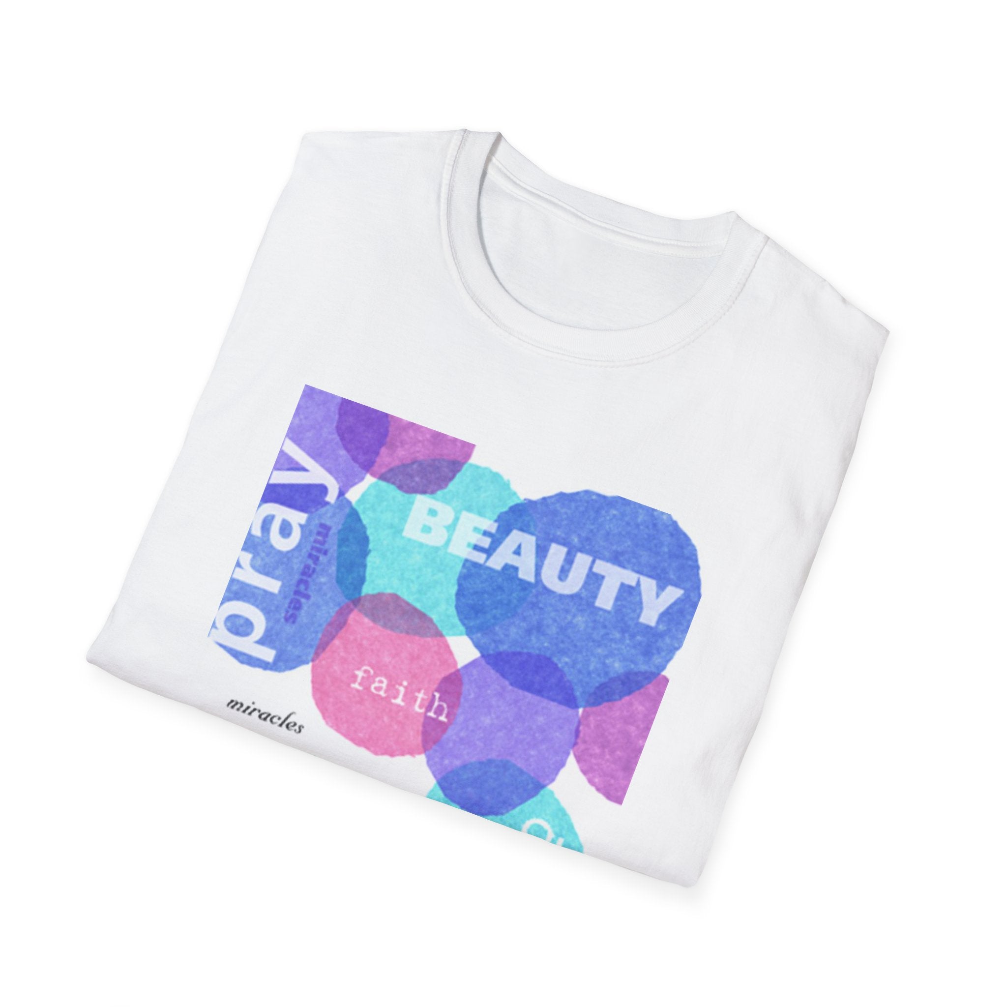 Inspirational Floral Dream T-Shirt — "Beauty, Pray, Dream" Graphic Tee